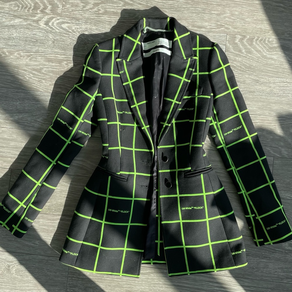 Virgil Abloh Off-White Check Blazer